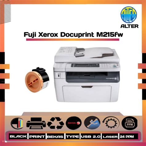 Jual Fuji Xerox DocuPrint M215fw Scan Copy F4 Shopee Indonesia