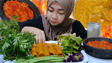 Mukbang Gulai Kikil Dan Lalapan Mentah Asmr Mukbang YouTube