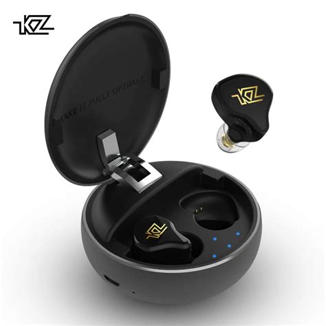 Kz T Tws Wireless Touch Control Bluetooth Earphones Hybrid Hifi