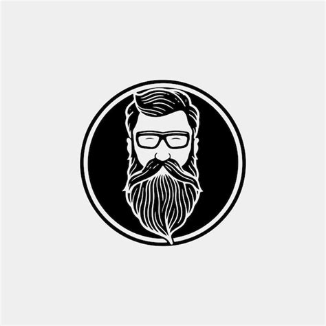 Premium Vector Set Of Vector Bearded Men Faces Hipsters