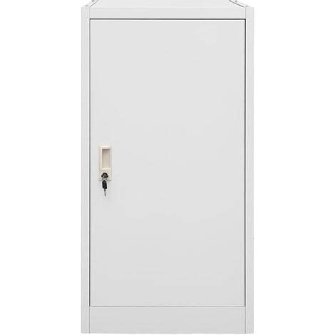 Armadio Porta Sella Grigio Chiaro 53x53x105 Cm In Acciaio