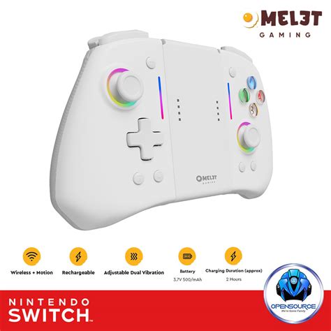 OMELET Gaming Switch Pro Joy Pad Controller OLED Snow White New