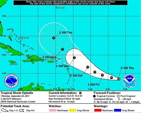 Tropical Storm Ophelia 2024 Path - Lita Lorinda