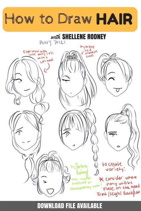 Anime Ponytail Drawing Reference Gotasdelorenzo