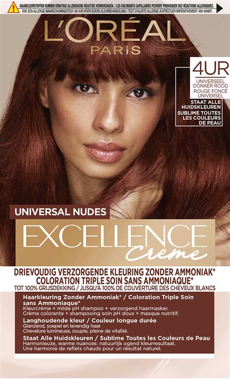 L Or Al Paris Excellence Universal Nudes Universeel Donker Rood Ur