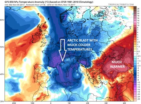 Powerful cold blast towards central Europe and Mediterranean later this weekend » Severe Weather ...