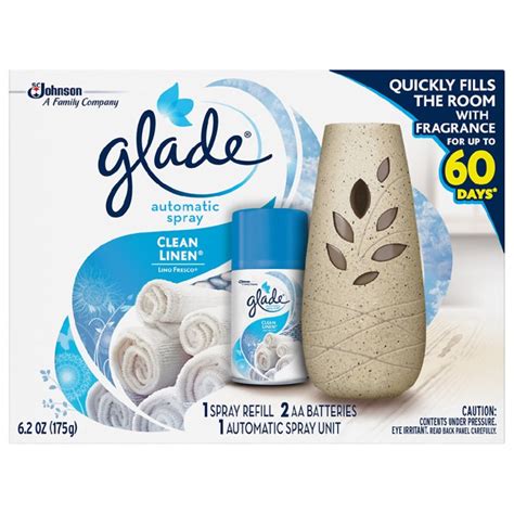 Glade Clean Linen Automatic Spray Starter Kit Source