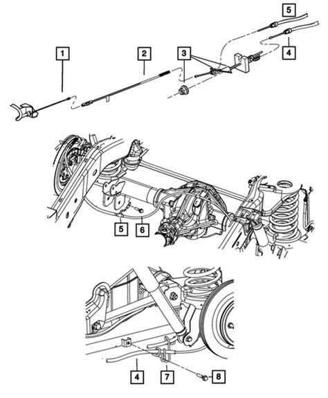 Parking Brake Lever Cables And Rear Disc Park Brake Assembly For