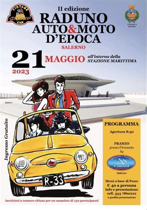 II RADUNO AUTO MOTO D EPOCA SALERNO 2023 Motoraduno Salerno