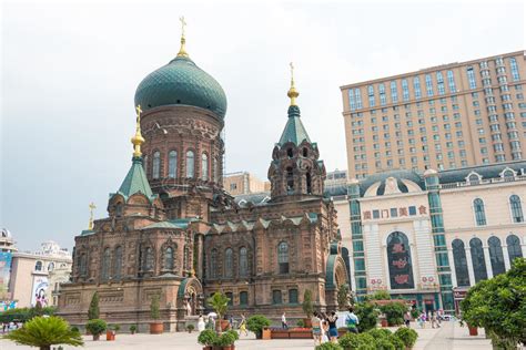 Saint Sophia Cathedral A Famous Historic Site In Harbin Heilongjiang