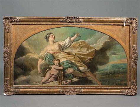 Venus And Cupid Allegory No Visible Signature Oil On Canvas