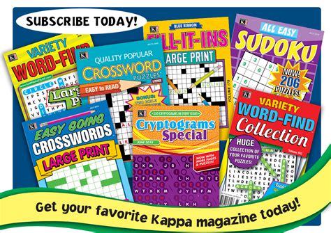Kappa Puzzles The Leading Publisher Of Puzzle Magazines