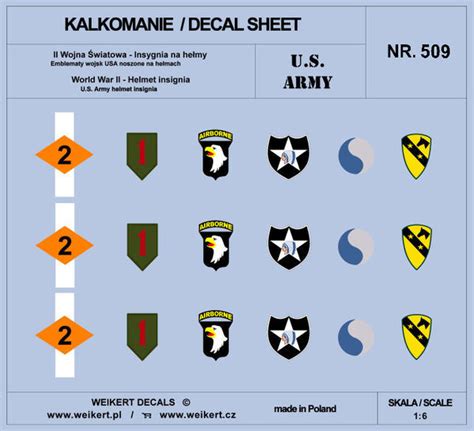 Us Army Insygnia Na He My Cz Weikert Decals Dec