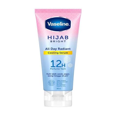 Jual Vaseline Hijab Bright Body Serum 180 Ml Shopee Indonesia