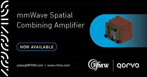 MmWave Spatial Combining Amplifier RFMW Blog