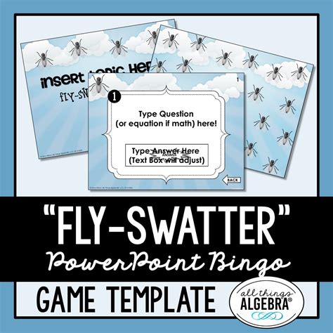 Fly Swatter Game Powerpoint Template All Things Algebra