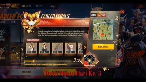 LOKASI PETI HARTA KARUN FF HARI KE 3 FREE FIRE BATTLEGROUND YouTube