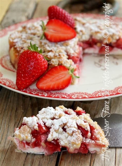 Crostata Sbriciolata Fragole E Ricotta Sbrisolona Facile