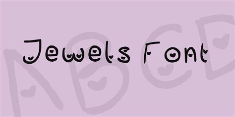 Jewels Font Font · 1001 Fonts