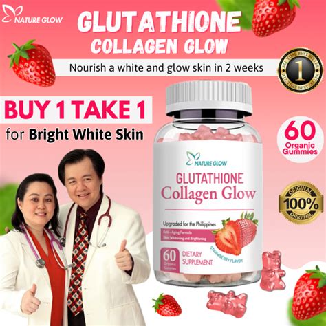 Nature Glow Glutathione Collagen Glow Gummies Formulated With Glutathione Collagen Anti Aging A