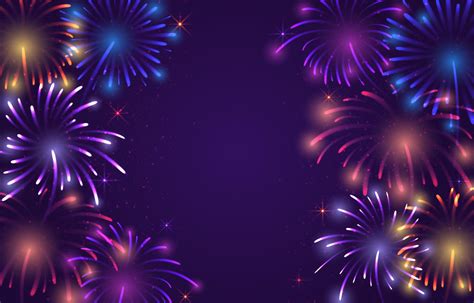 Colorful Fireworks Background Template 7669369 Vector Art At Vecteezy