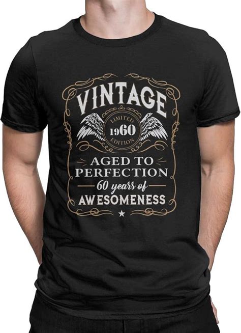 60th Birthday T Limited 1960 Edition T Shirt 60 Years Old Tees Tops