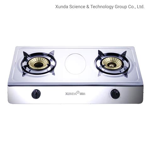 Xunda High Efficiency Double Burner Tornado Flame Table Top Gas Stove