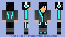 Boy witch headphones Minecraft Skin