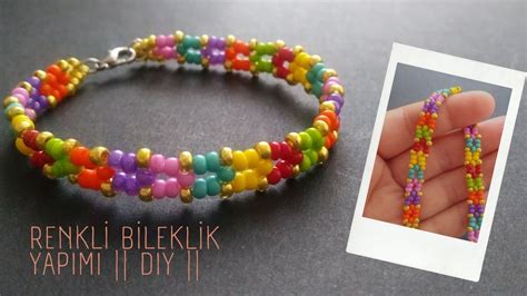 Sadece Kum Boncuktan Kolay Bileklik Yap M How To Make Beaded