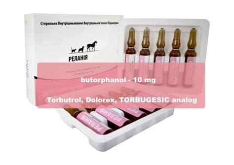 Relaniya Butorphanol Injection 10 Mg ML 10ml Loopyvet