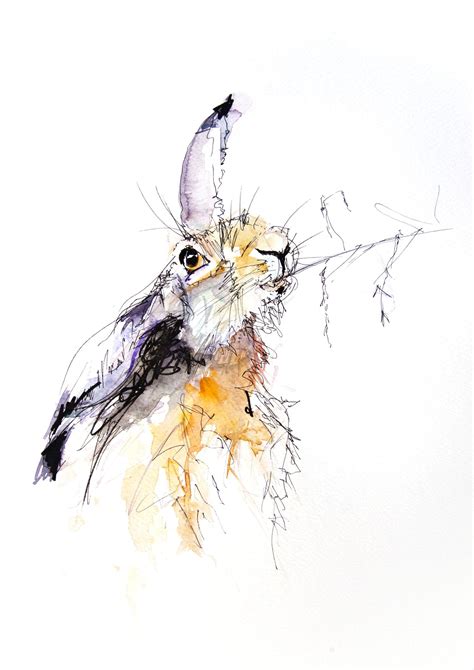 Jen Buckley Signed Limited Edition Print Of My Original Hare