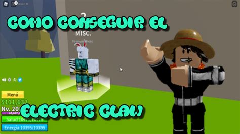 Como Conseguir El Electric Claw Roblox Blox Fruits Youtube