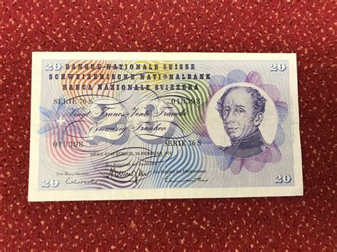 20 Franken Note1971 Wenig Gebraucht Kaufen Auf Ricardo