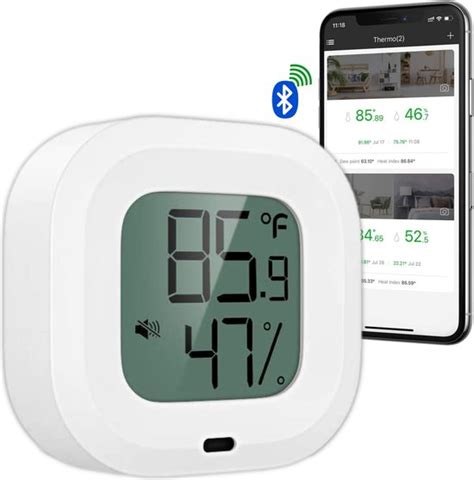 Yuconn Hygrometer Bluetooth Temperatuurmeter Binnen En Buiten