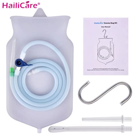 Enema Bag Sets For Colon Cleansing With Silicone Hose Health Anal