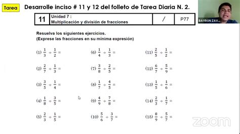 DivisiÃƒÆÃÂ³n De Fracciones Ejercicios