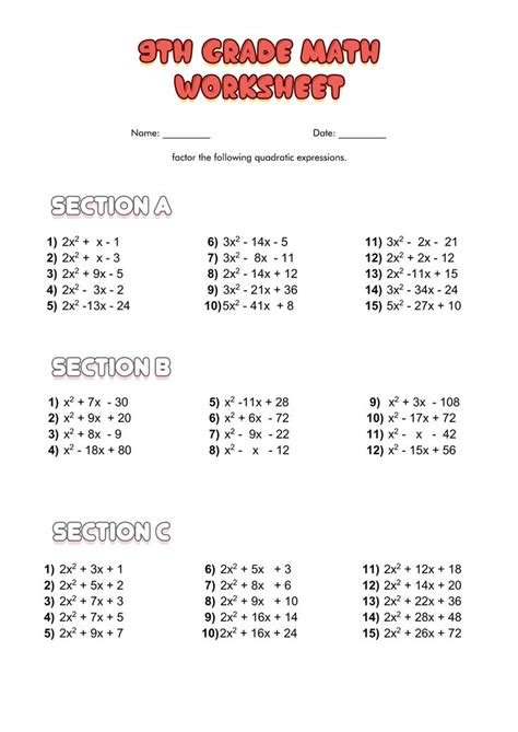 Mathematics For 9th Grade