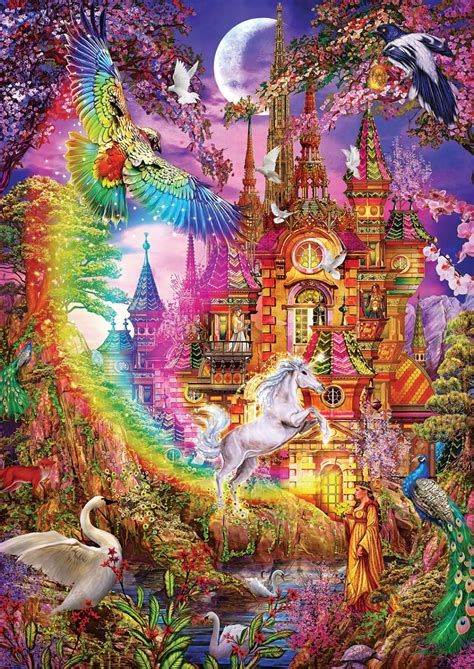 Puzzle Marchetti Ch Teau Arc En Ciel Pieces Puzzlemania Fr