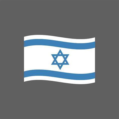 Premium Vector Waving Flag Of Israel Flat Style Vector Illustration