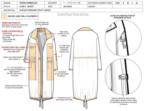 Design Your Fashion Technical Packs By Ersalinalim Fiverr