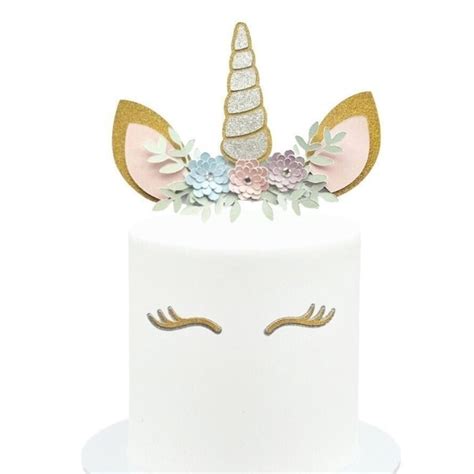 Unicorn Horn Cake Topper Etsy UK