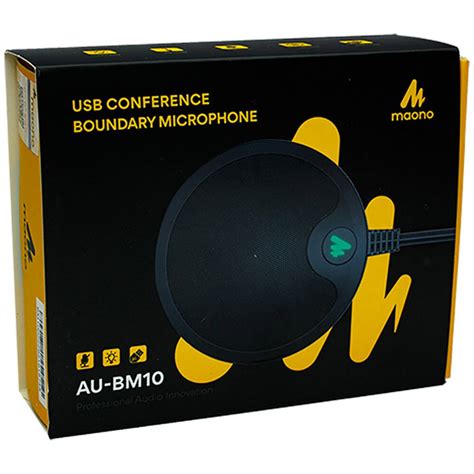 Microfone omnidirecional para conferência, Preto, AU-BM10, Maono - CX 1 ...