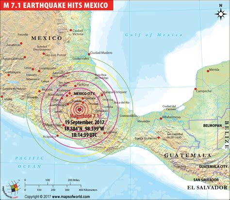 Mexico Earthquake Map