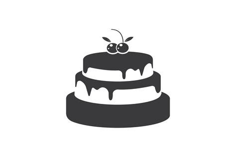 Cake Logo Vector Illustration Template Design Gr Fico Por