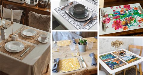 28 Best Unique Placemat Design Ideas For Your Dining Table In 2024