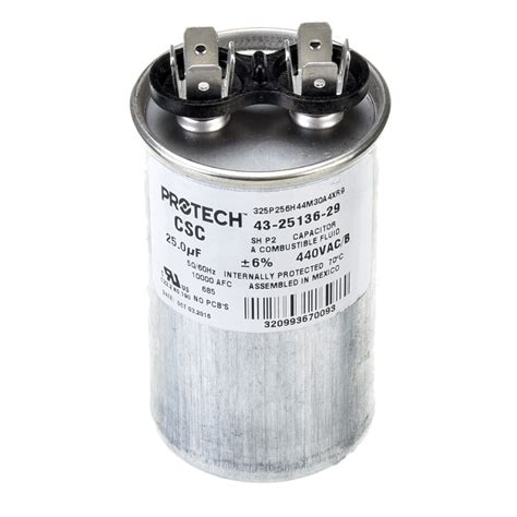 25 MFD X 440 Run Capacitor 43 25136 29 JustCapacitors