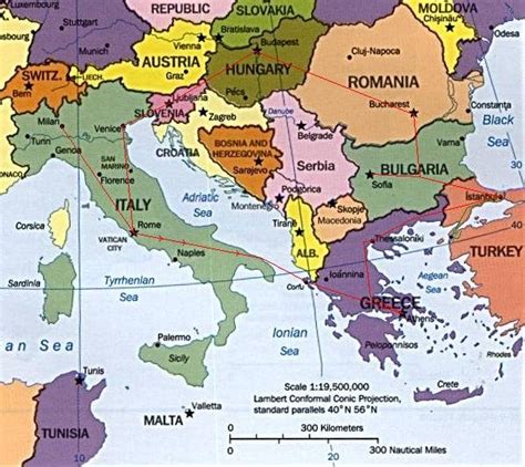 Map Of The Balkans Slovenia Croatia Bosnia Serbia Macedonia