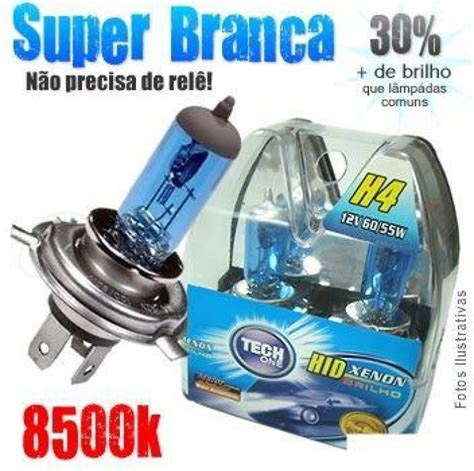 Lampada Para Farol Automotivo Super Branca HID TechOne Xenon PIRACICABA