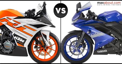 Ktm Rc 125 Vs Yamaha R15 V3 Quick Comparison Maxabout News