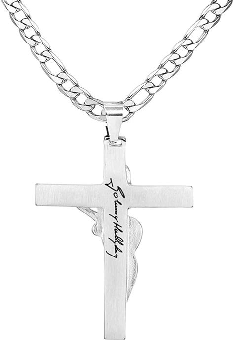 Afstalr Croix Johnny Hallyday Pendentif Collier Cha Ne Johnny Guitare